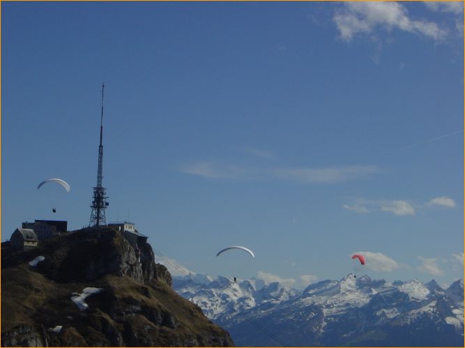 flugbetrieb am hohen kasten